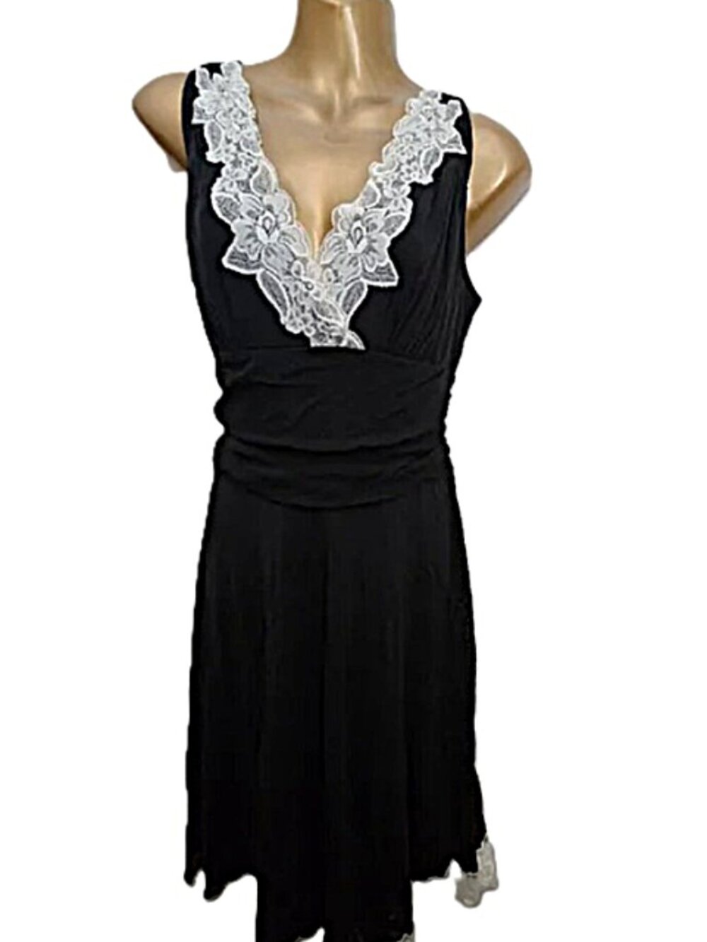 White House Black Market Lace Trim Dress size S NWOT